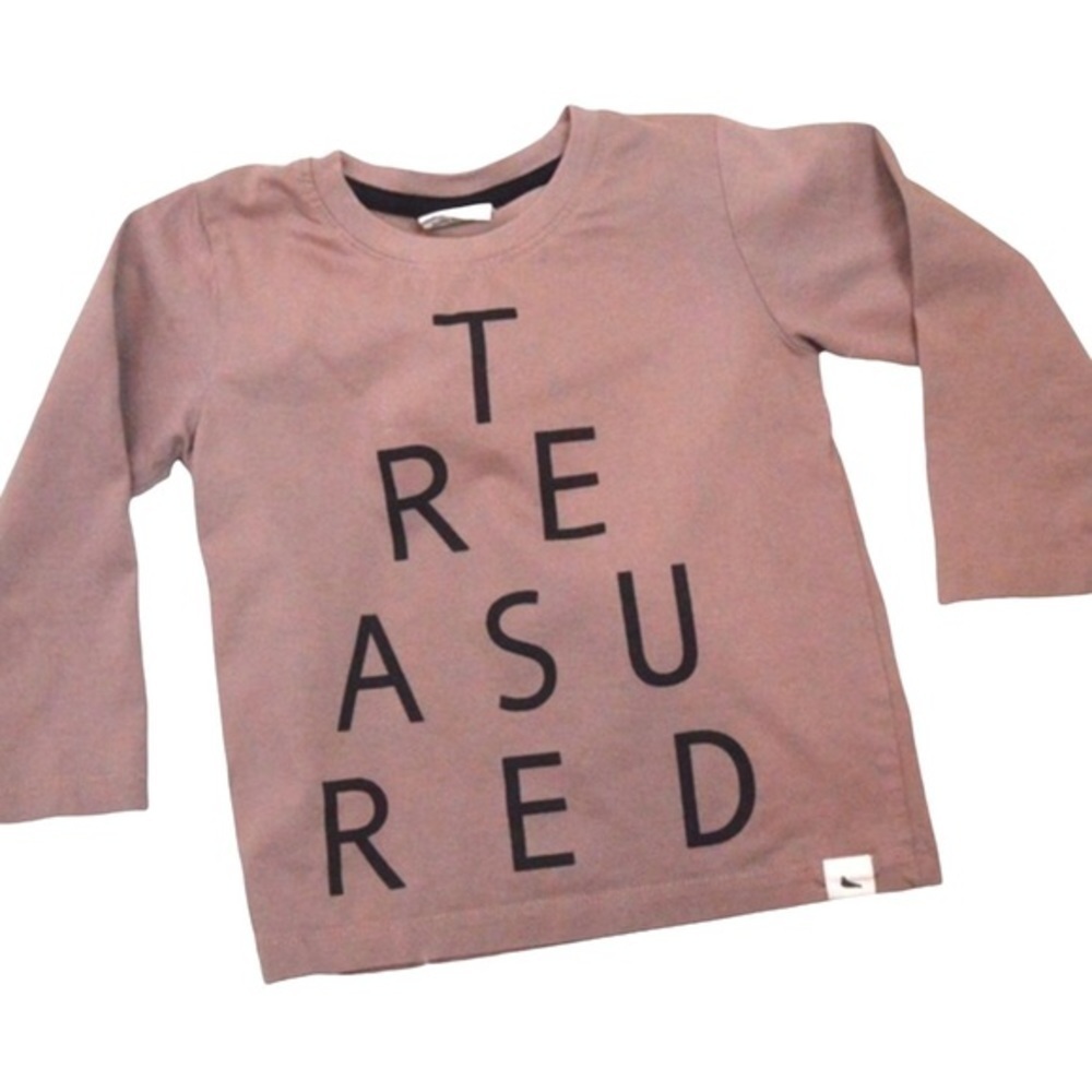 Turtledove London Toddler Long Sleeve Organic‎ Cotton Tee, Size 2-3 Years